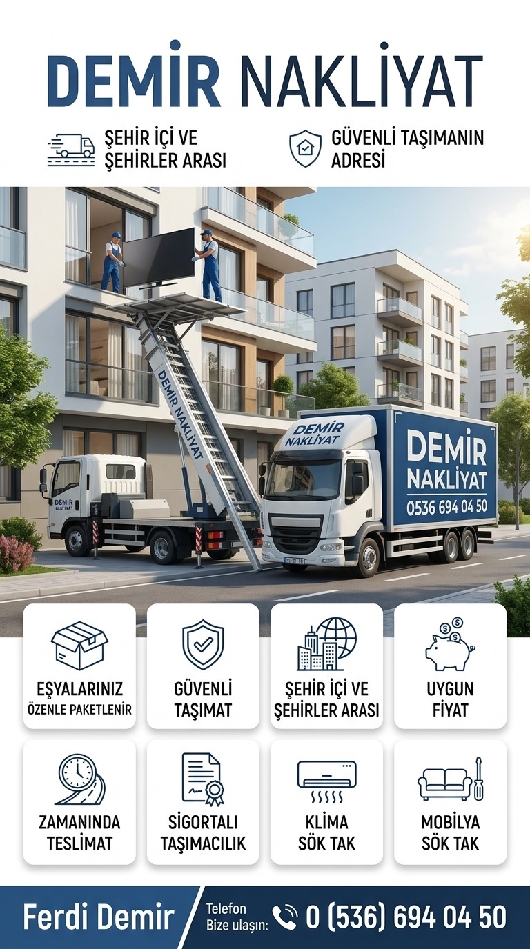 Nakliyat kamyonu ile eşya taşıma